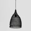 Cone Pendant - Black -Household Items Discount rubystar cone crochet lamp black 1
