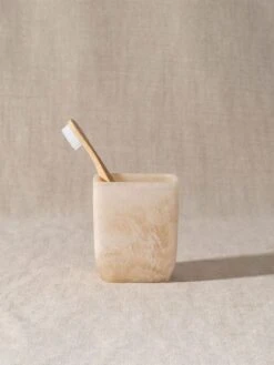 Flow Toothbrush Holder - Peach Blush 6 Flow Toothbrush Holder - Peach Blush -Household Items Discount saarde flow resin toothbrush holder peach blush 2