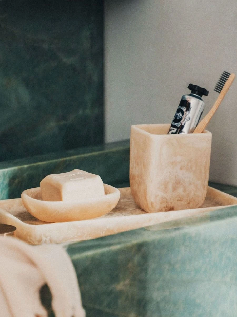 Flow Bathroom Tray - Peach Blush 5 Flow Bathroom Tray - Peach Blush - Image 3