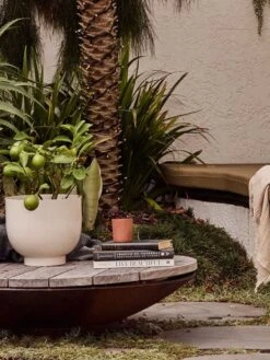 Yaamur Small Planter - Stone 17 Yaamur Small Planter - Stone -Household Items Discount saarde yaamur planter clay 5