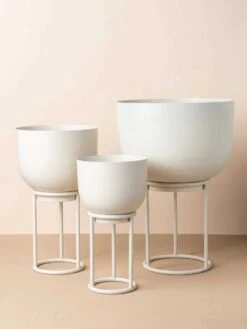 Yaamur Medium Plant Stand - Stone 8 Yaamur Medium Plant Stand - Stone -Household Items Discount saarde yaamur planters clay 2 4