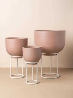 Yaamur Small Planter - Pink Clay -Household Items Discount saarde yaamur planters guava 2