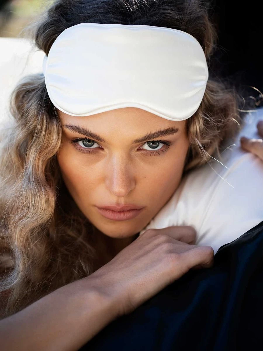 Slip Silk Sleep Mask - White 8 Slip Silk Sleep Mask - White - Image 6