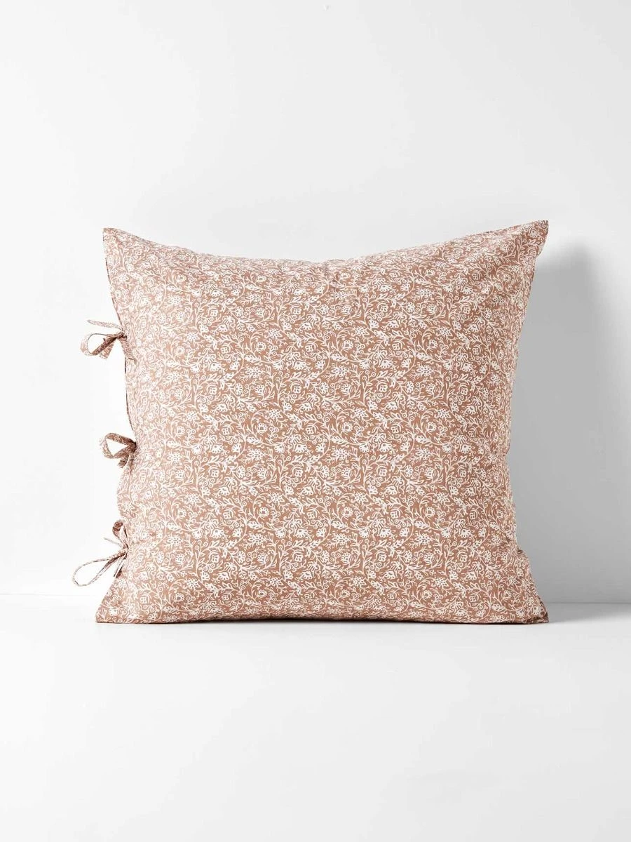 Varanasi European Pillowcase - Hazelnut 3 Varanasi European Pillowcase - Hazelnut