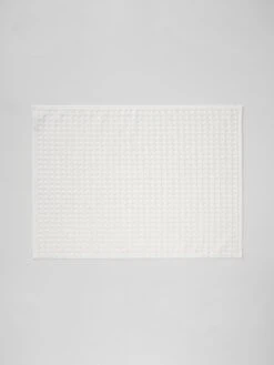 Waffle Bath Towel Set - White -Household Items Discount waffle bath mat white 1