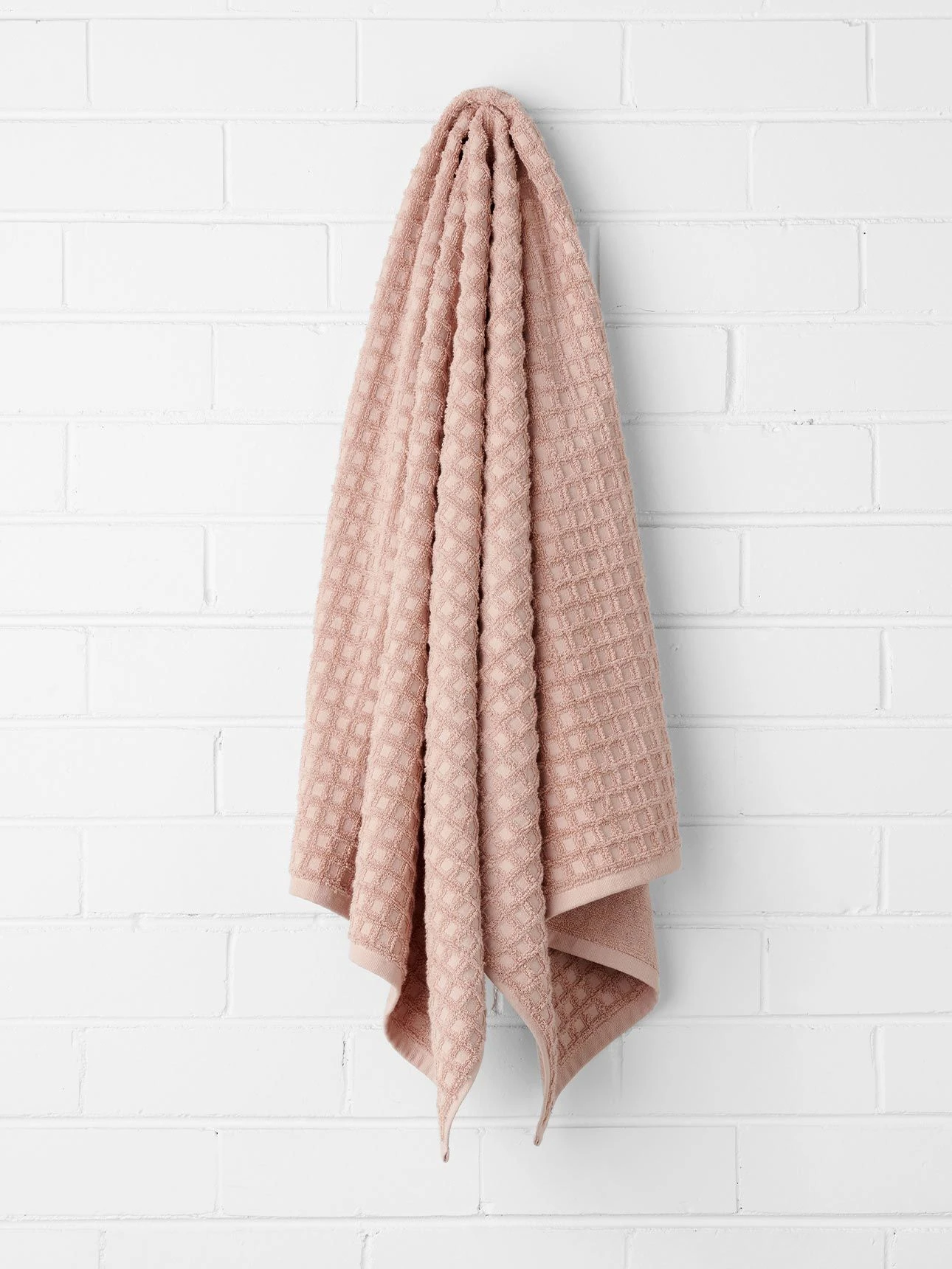 Waffle Bath Towel - Pink Clay 3 Waffle Bath Towel - Pink Clay
