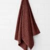 Waffle Bath Towel - Mahogany -Household Items Discount waffle bath towel mahogany