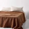 Waffle Bed Cover - Clove -Household Items Discount waffle bed cover clove