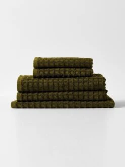 Waffle Bath Towel - Khaki 7 Waffle Bath Towel - Khaki -Household Items Discount waffle towel stack khaki 1