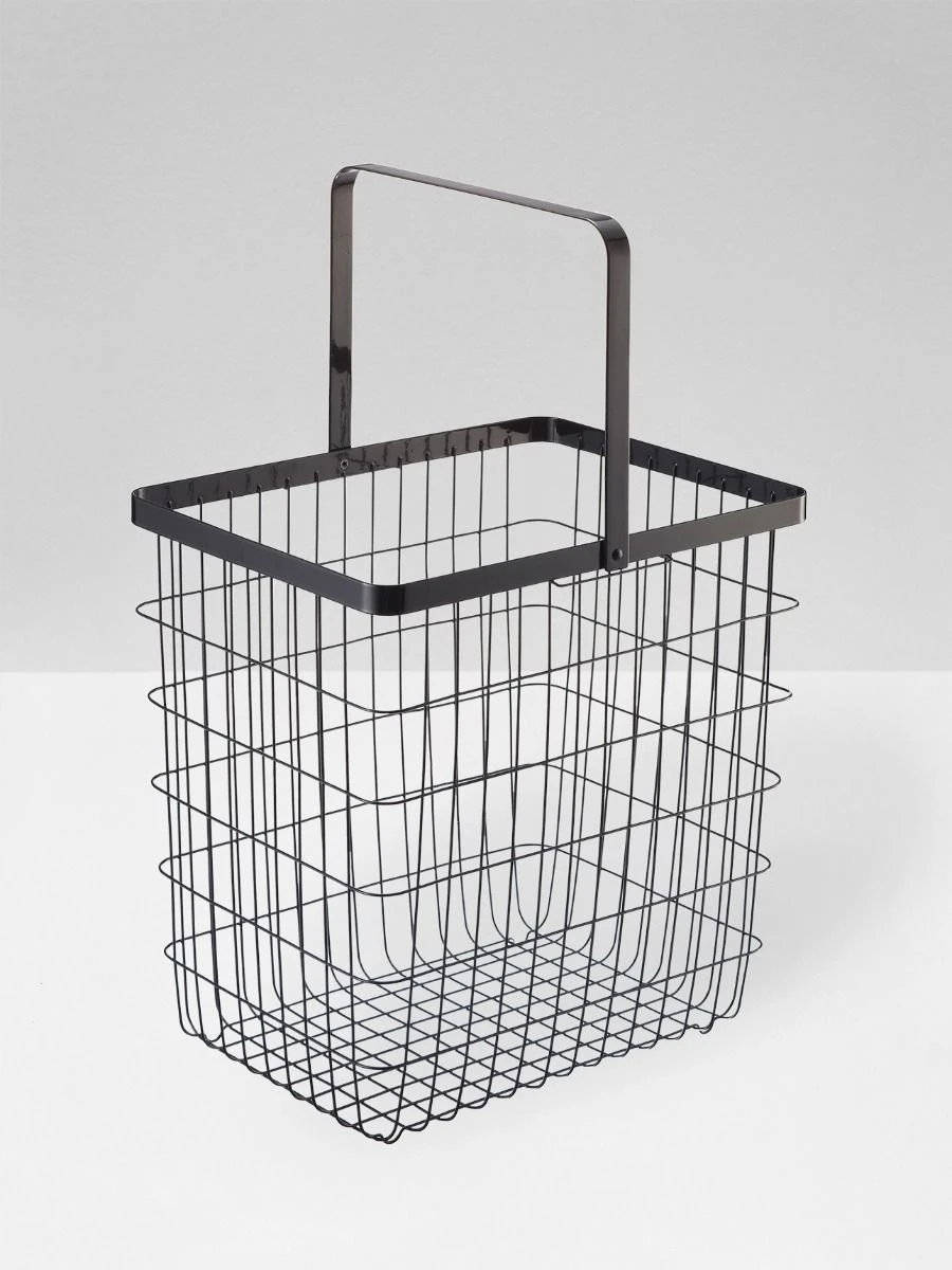 Yamazaki Tower Laundry Basket - Black 3 Yamazaki Tower Laundry Basket - Black