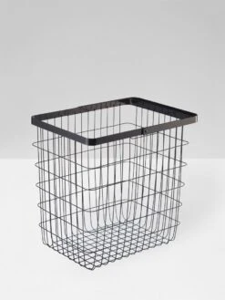 Yamazaki Tower Laundry Basket - Black 7 Yamazaki Tower Laundry Basket - Black -Household Items Discount yamazaki tower laundry wire basket black 2